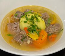Шурпа из мясо телятины