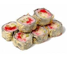 Ролл калифорния в темпуре