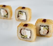 Жареный с креветкой