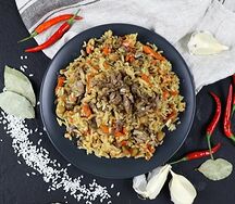 Плов праздничный по-ташкентски с говядиной