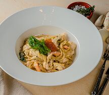 Паста Нери с морепродуктами