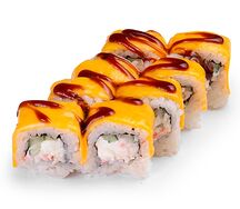 Запеченный ролл с крабом