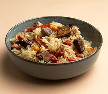 Плов праздничный по-ташкентски с говядиной