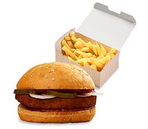 Комбо Гамбургер и картофель фри