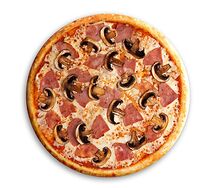 Пицца с ветчиной и грибами