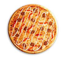 Пицца с митболами в соусе Цезарь