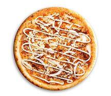 Пицца с курицей в соусе цезарь