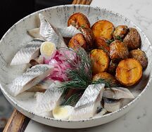 Сельдь с картофелем