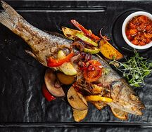 Сибас на гриле