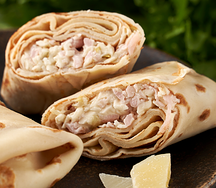 Блины с ветчиной и сыром