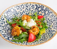 С креветками и страчателлой