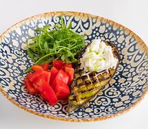 С баклажаном и страчателлой