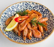 Креветки жареные