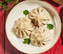 Хинкали с сыром и тархуном