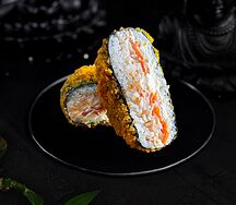 Ролл-бургер с лососем