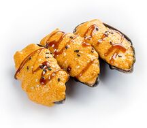 Мидии запечённые спайси