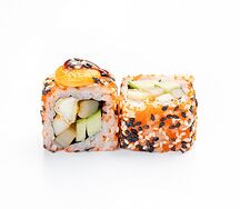 Урамаки с кальмаром