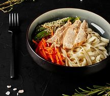 Удон с куриным филе