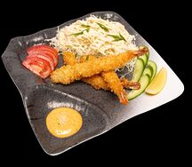 Креветки Кацу с соусом спайси  