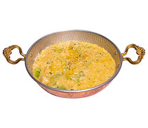 Ризотто с редисом, курицей и карри