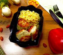 Митболы из индейки с булгуром