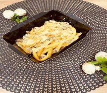 Картошка с грибами в сливочном соусе