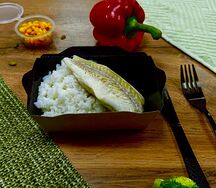 Треска су-вид с отварным рисом