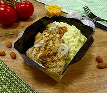 Филе индейки с пшеном