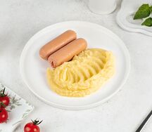 Картофельное пюре с сосисками