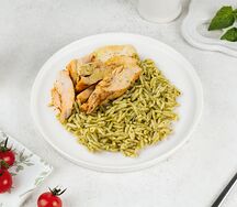 Паста Орзо с куриным филе 