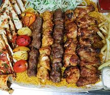 Большой сет с шашлыками и гарниром