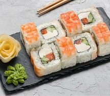 Ролл аляска с креветкой