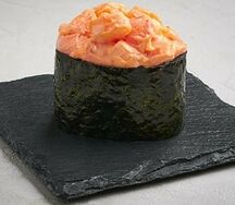 Острые суши с креветкой