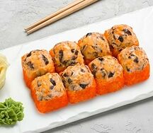 Ролл запеченный сырный с шиитаке