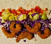 Шаурма с креветками