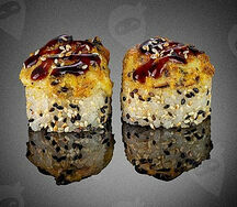 Якудза - запеченный с окунем и мидиями