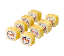 Лосось и креветка в темпуре