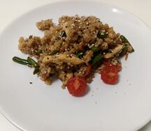 Тяхан с курицей