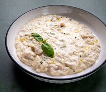 Ризотто с курицей и грибами