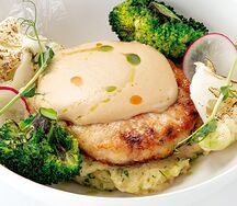 Котлета из крабового мяса и креветок