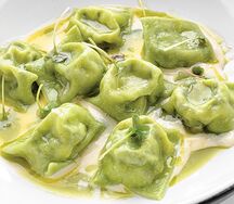 Равиоли с сыром и шпинатом