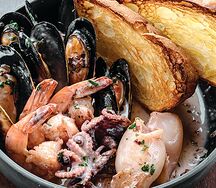 Мидии в соусе Блю чиз