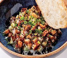 Риет из угря со страчателлой