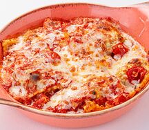 Равиоли с томлеными телячьими щечками