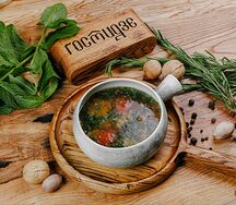 Уха с осетром и форелью