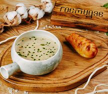 Суп с рапанами и белыми грибами