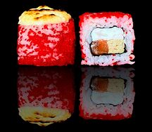 Запечённый ролл Калифорния с лососем