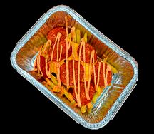 Картофель фри с сыром и пепперони