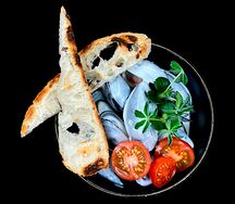 Мидии в сливочном соусе