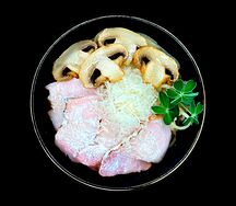 Паста Бекон с грибами